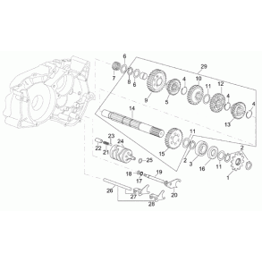 Skiftegaffel 1-3 gear