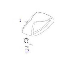 Sæde forreste del BRUGT Kymco Agility