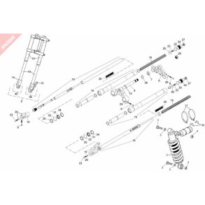 Forgaffel Ben komplet 