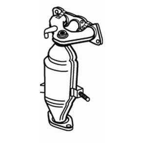 Katalysator Citron C1 + Peugeot 107 + Toyota Aygo 1,0