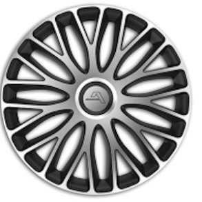 Hjulkapsel st Milano Slv/sort fra 13