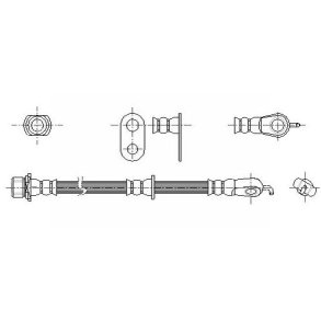 Bremseslange venstre for