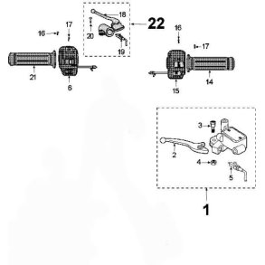 Bremsegreb højre - Sort