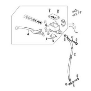 Bremse hovedcylinder komplet