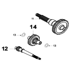 Skive til mellemgearing