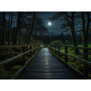 Aftenstemning ved broen