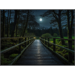 Aftenstemning ved broen