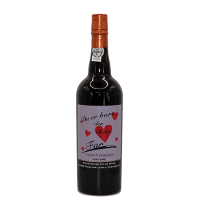 Portvin som gave til Far med en personlig hilsen