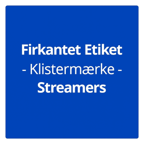 Firkantet Klistermrker 70x70mm