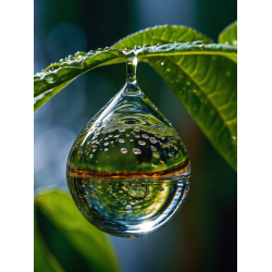 Drbe med skovens spejling