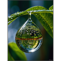 Drbe med skovens spejling