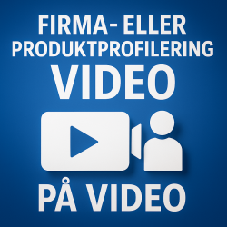 Firma- eller produktprofilering p� video � fra kun kr. 1.595,-