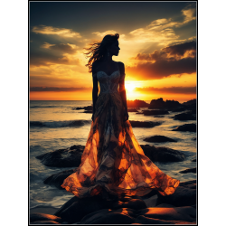 Sommeraften ved kysten