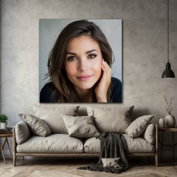 Foto p lrred med lrredsstruktur 30x30 cm