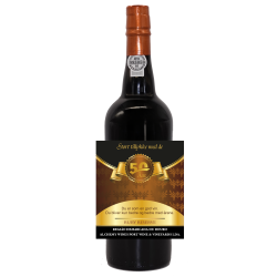 Portvin med personlig hilsen til 50 rs dagen