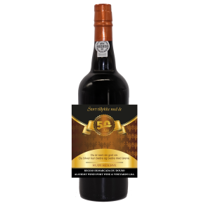 Portvin med personlig hilsen til 50 rs dagen