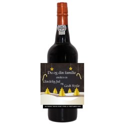 Portvin med den personlig hilsen p etiketten