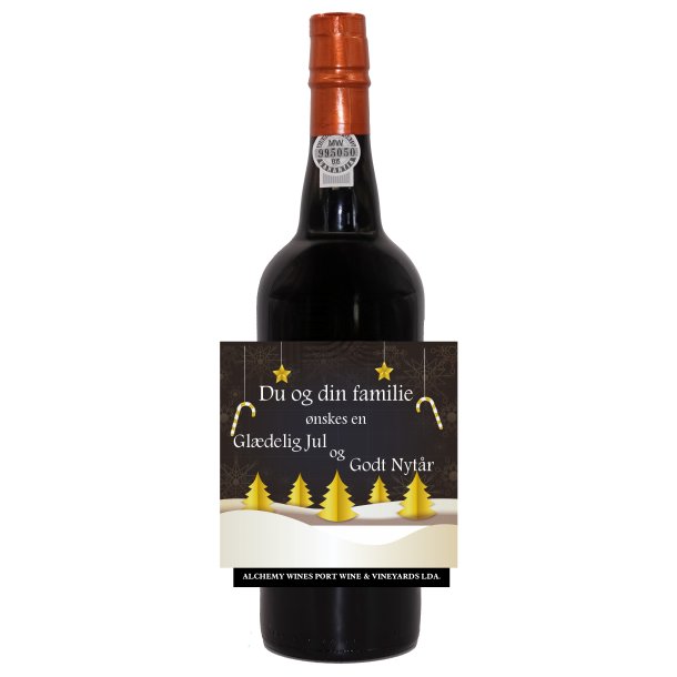 Portvin med den personlig hilsen p etiketten