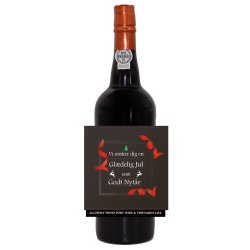 Portvin med den personlig hilsen p etiketten