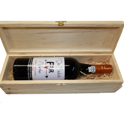 Vinkasse med gravering passer for 75 Cl. flaske