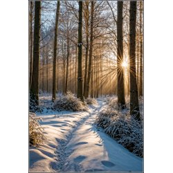 Vinterstemning i skoven