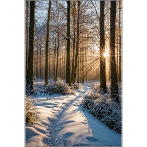 Vinterstemning i skoven