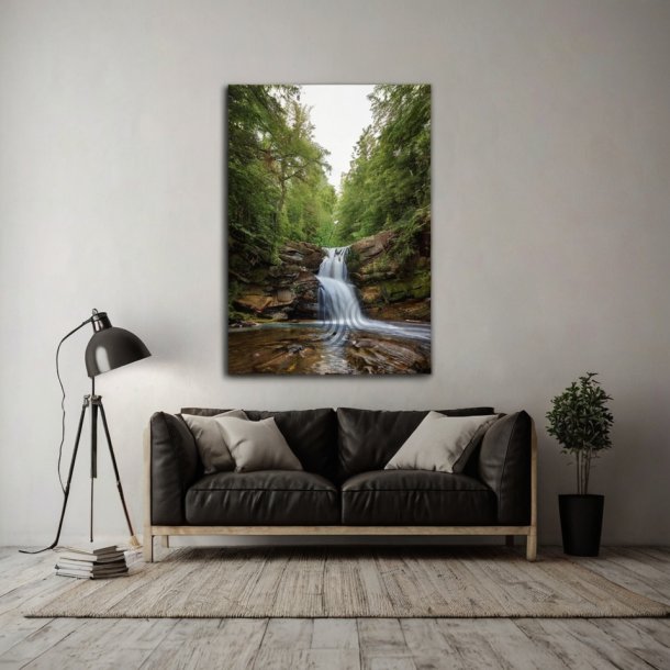 Foto p lrred med lrredsstruktur 40x120 cm