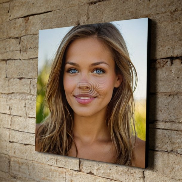 Foto p lrred med lrredsstruktur 40x40 cm
